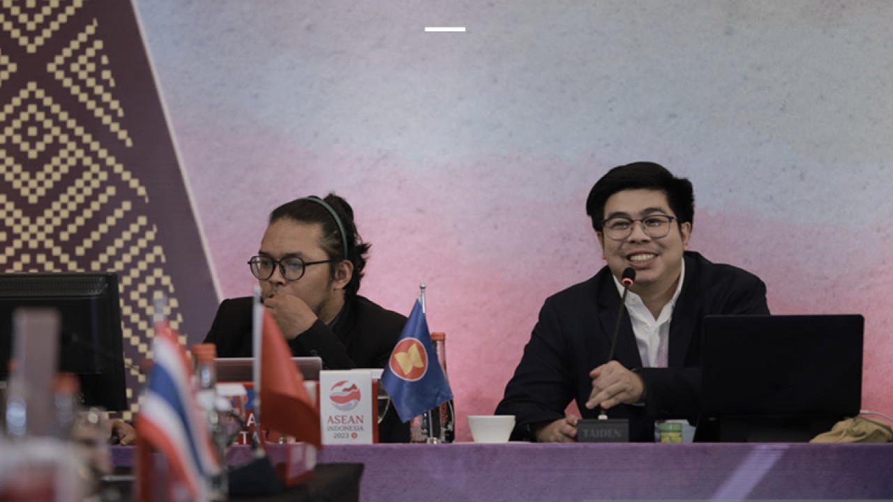 Dokumentasi Pertemuan ASEAN Trade in Goods Agreement Upgrade Negotiation – Working Group on Rules of Origin (The 6th ATIGA WG-ROO) pada tanggal 11-13 September 2023, yang berlangsung secara hybrid di Sheraton Grand Gandaria City Hotel, Jakarta. (ANTARA/HO-Kementerian Keuangan)
