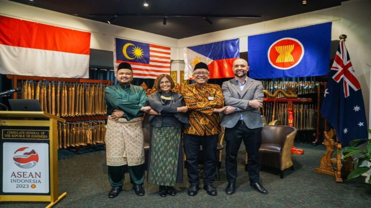 KJRI Melbourne menyelenggarakan kegiatan "ASEAN Day" di Melbourne, Australia, pada Jumat (8/9/2023). (ANTARA/HO-KJRI Melbourne)