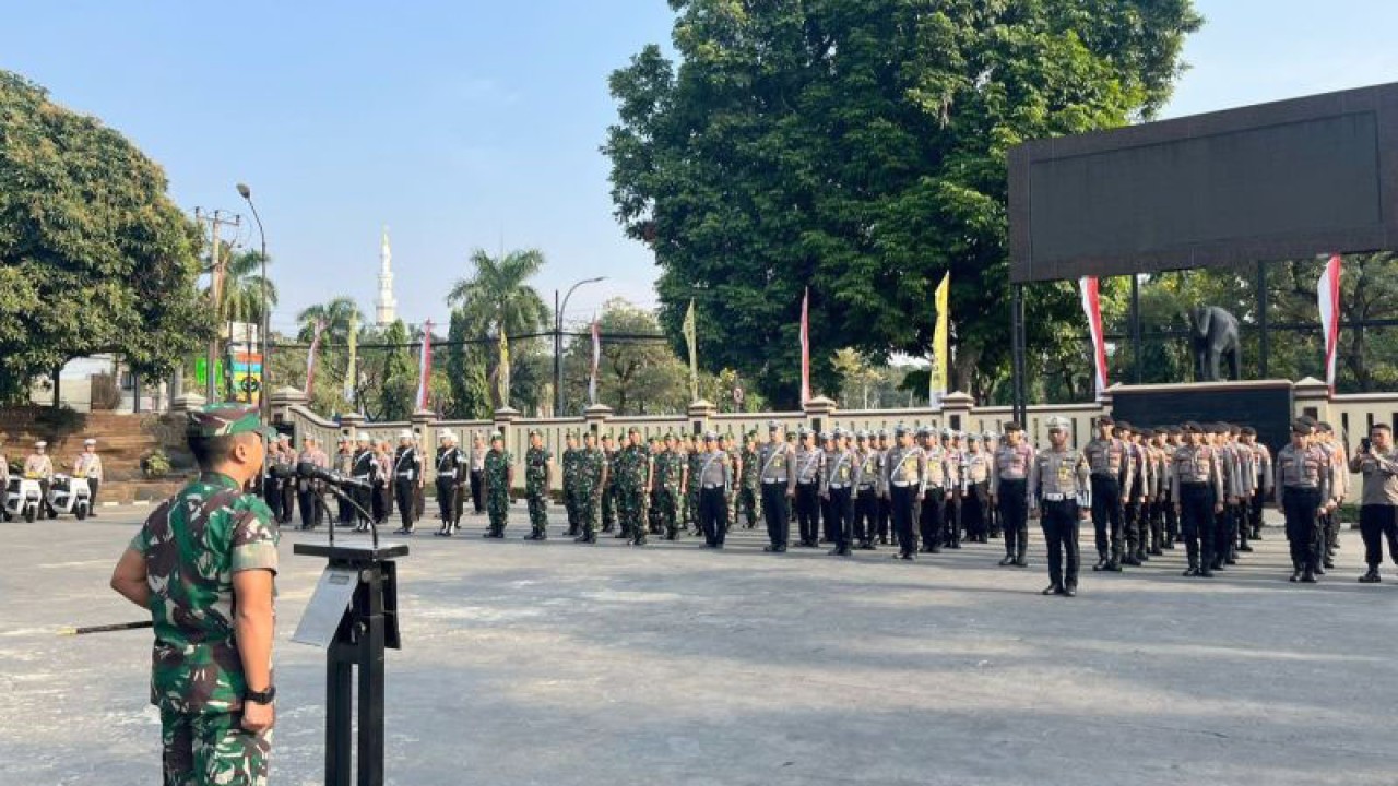 Apel Gelar Pasukan Operasi Zebra 2023 di Mako Polres, Cibinong, Kabupaten Bogor, Jawa Barat, Senin (4/9/2023). (ANTARA/HO-Kodim 0621)