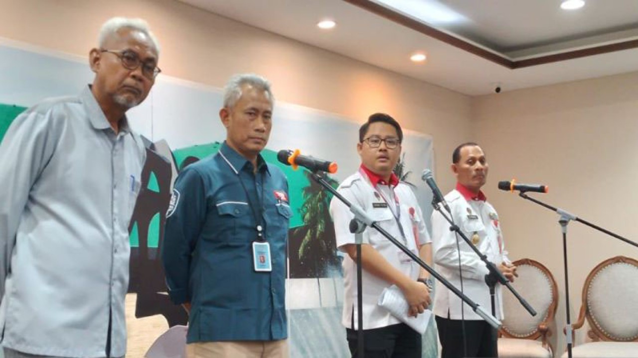 Juru Bicara Badan Siber dan Sandi Negara (BSSN) Ariandi Putra saat konferensi pers di Kompleks Parlemen, Senayan, Jakarta, Kamis (7/9/2023). ANTARA/HO-KWP