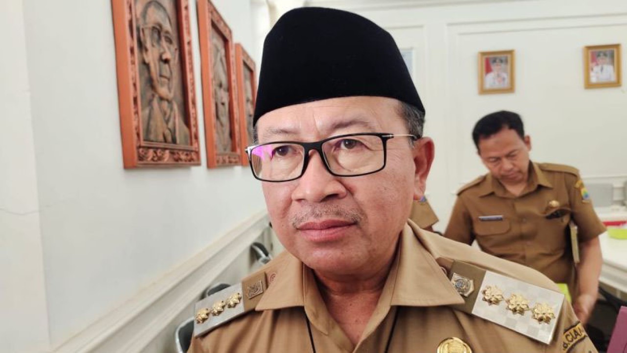 Bupati Kabupaten Cianjur, Jawa Barat, Herman Suherman.(ANTARA/Ahmad Fikri). (Ahmad Fikri)