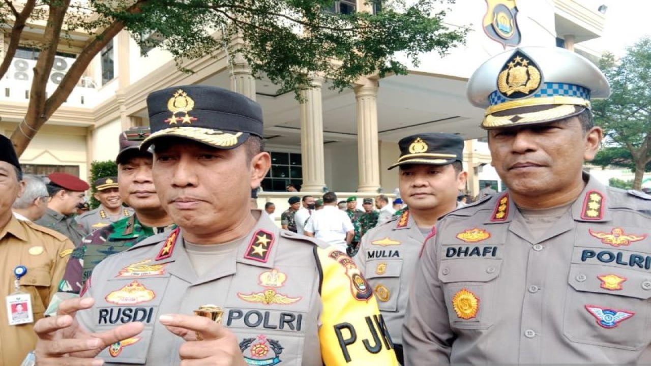 Kapolda Jambi Irjen Pol Rusdi Hartono, Jumat (8/9/2023) (ANTARA/Tuyani)