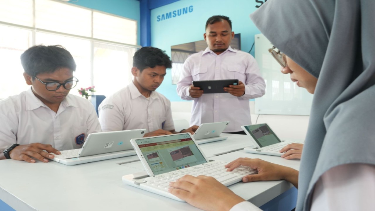 Kegaitan Samsung Innovation Campus (SIC) yang digagas oleh Samsung untuk bekal para siswa-siswi di Indonesia (ANTATA/HO/Samsung)