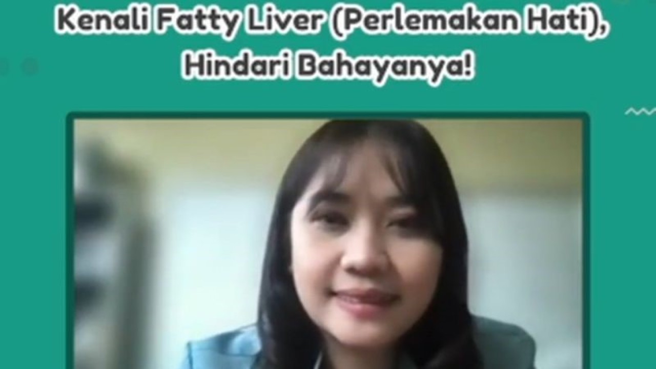 Tangkapan layar Staf Teknis Komunikasi Transformasi Kesehatan, Kementerian Kesehatan (Kemenkes) RI dr R.A. Adaninggar Primadia Nariswari Sp.PD dalam acara gelar wicara terkait perlemakan hati yang diikuti secara daring di Jakarta, Rabu (20/9/2023). (ANTARA/Instagram-Kemenkes)