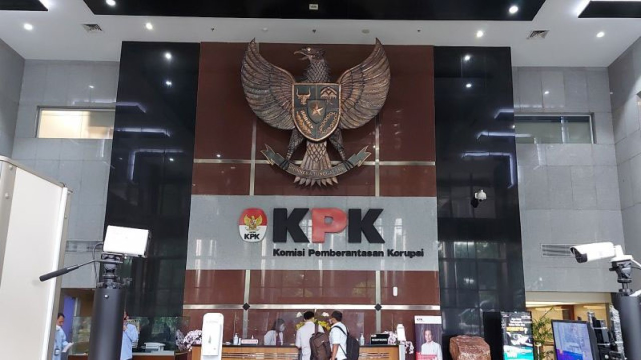 Lobi Gedung Merah Putih KPK, Jakarta Selatan. ANTARA/Fianda Sjofjan Rassat