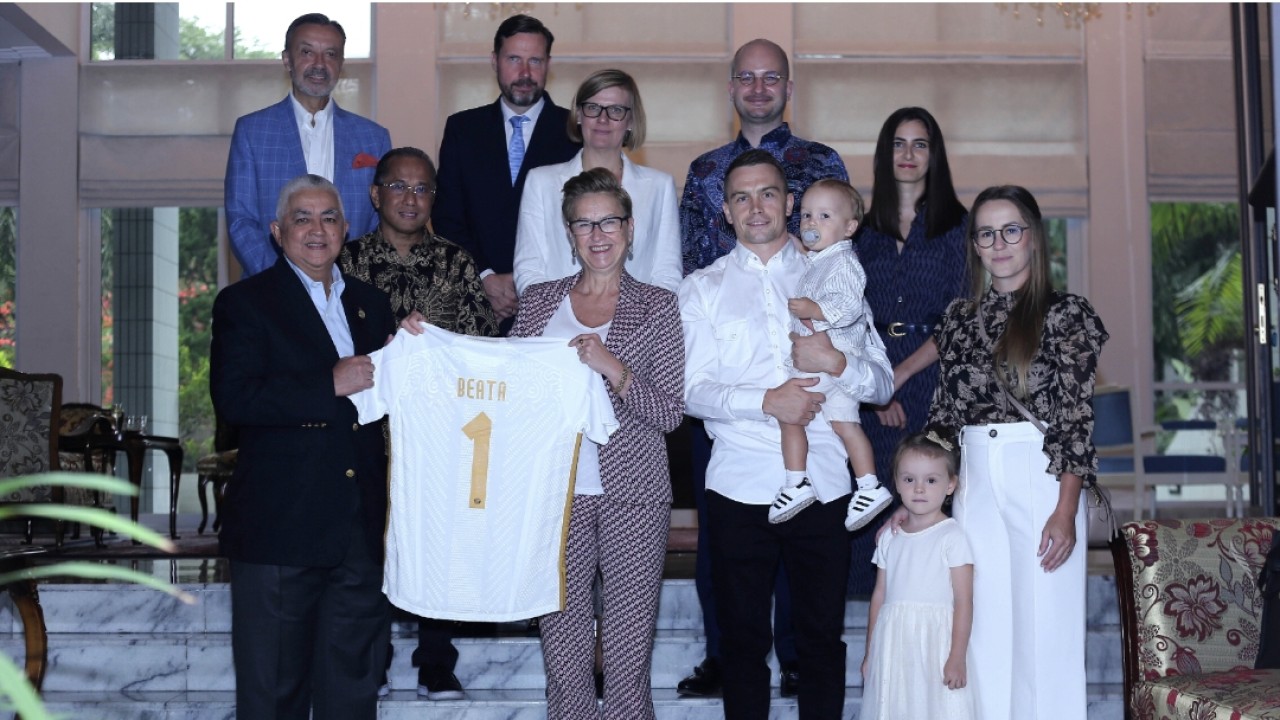 Maciej Gajos dan Manajemen Persija Kunjungi Kedutaan Besar Polandia