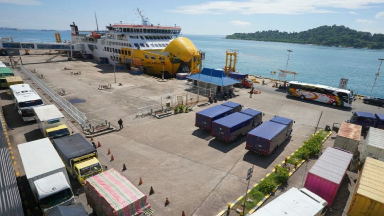 Suasana Dermaga Eksekutif Pelabuhan Merak, Banten. ANTARA/HO-ASDP