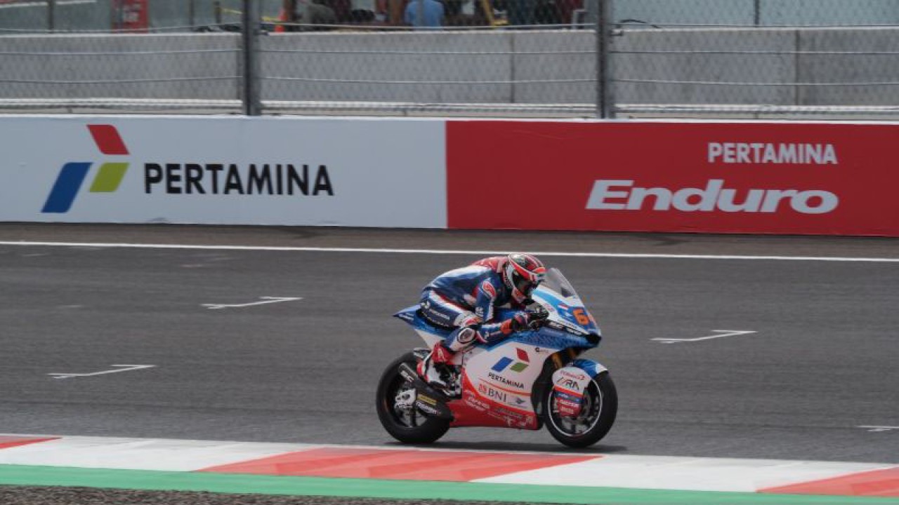 Suasana balapan MotoGP Mandalika. (ANTARA/HO/Pertamina Lubricants)