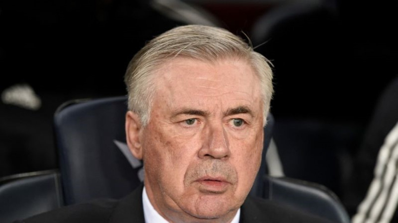 Pelatih Real Madrid Carlo Ancelotti . (ANTARA/AFP/JOSEP LAGO)