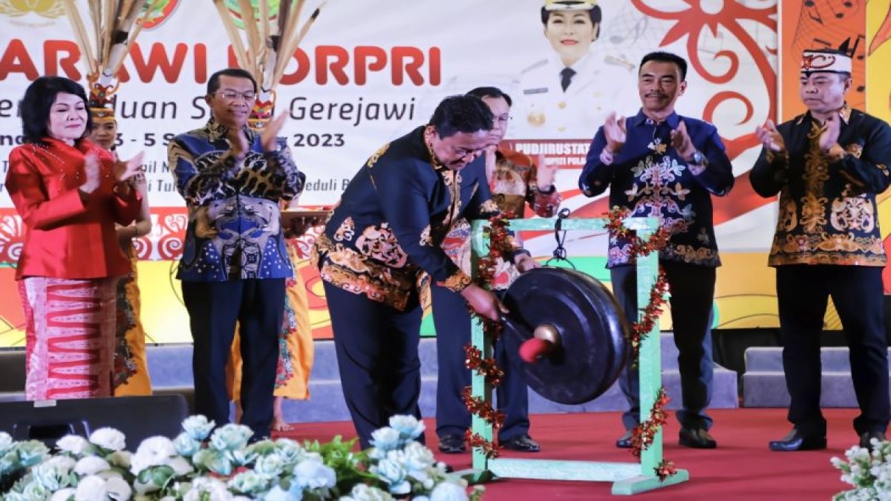 Pembukaan Pesparawi IV Korpri di Pulang Pisau, (3/9/2023). (ANTARA/HO-Diskominfosantik Kalteng)