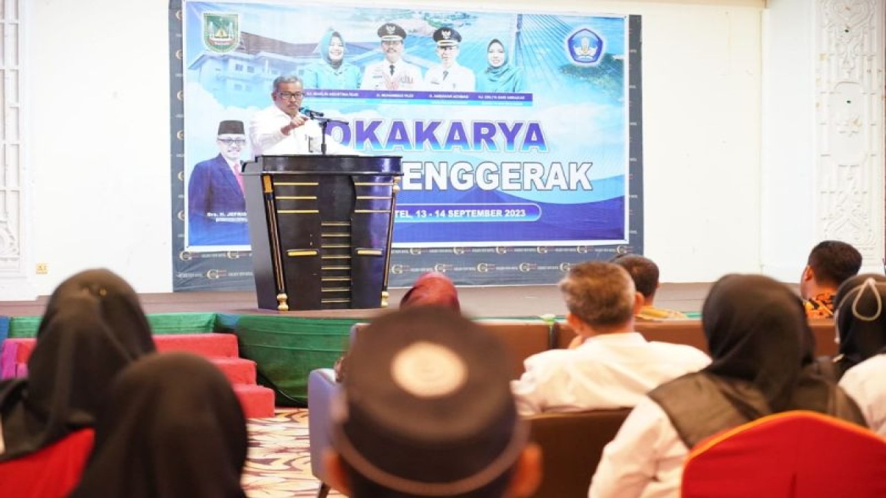 Pemkot Batam, Provinsi meningkatkan kualitas SDM melalui loka karya program guru penggerak di Batam, Rabu (13/9/2023) (FOTO ANTARA/Jessica)