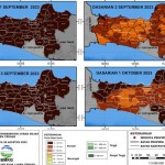 Peta prakiraan deterministik curah hujan pada September 2023 di wilayah Jawa Tengah. ANTARA/HO-BMKG-1693552423