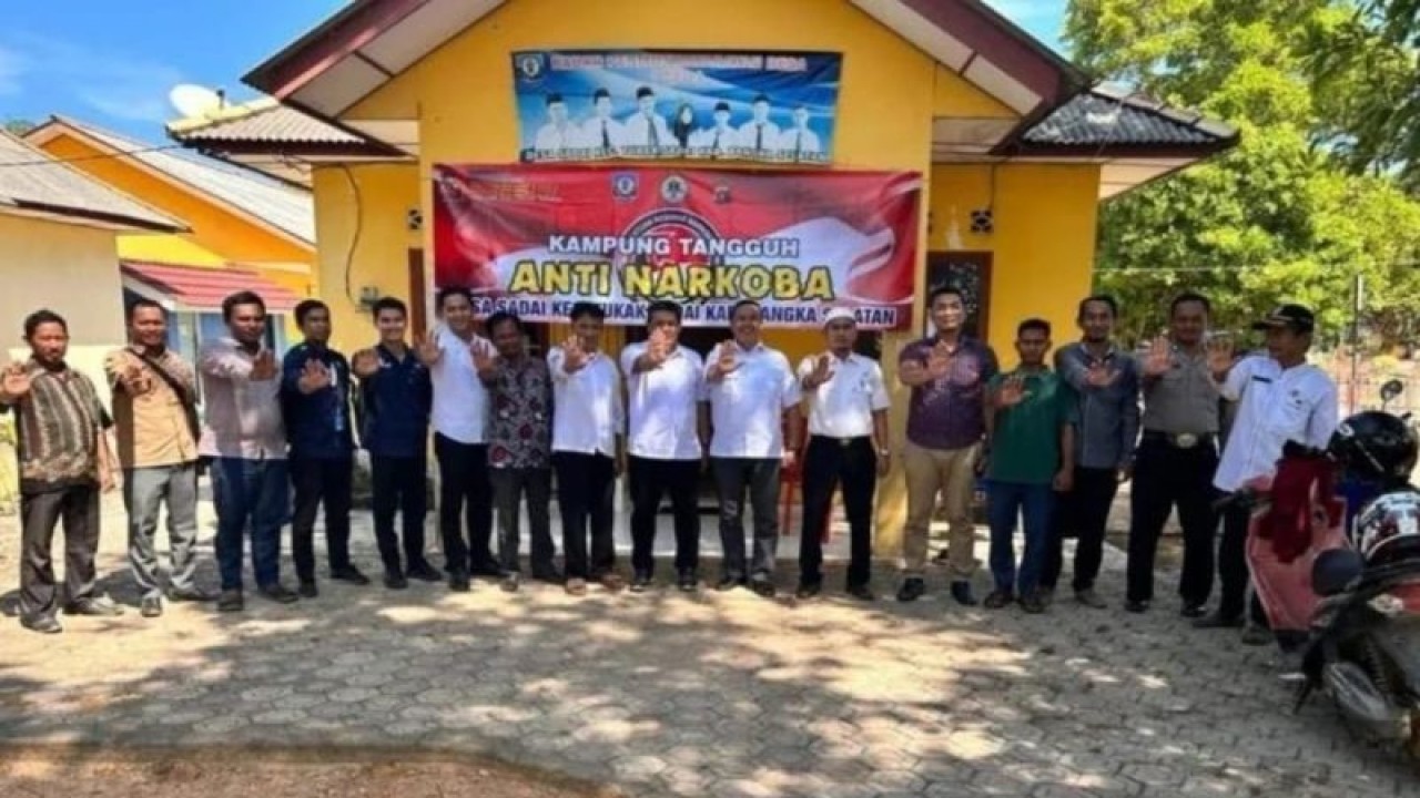 Polda Babel lakukan penilaian kampung tangguh bebas narkoba di Bangka Selatan, Kamis (21/9/2023) (ANTARA/Ahmadi)