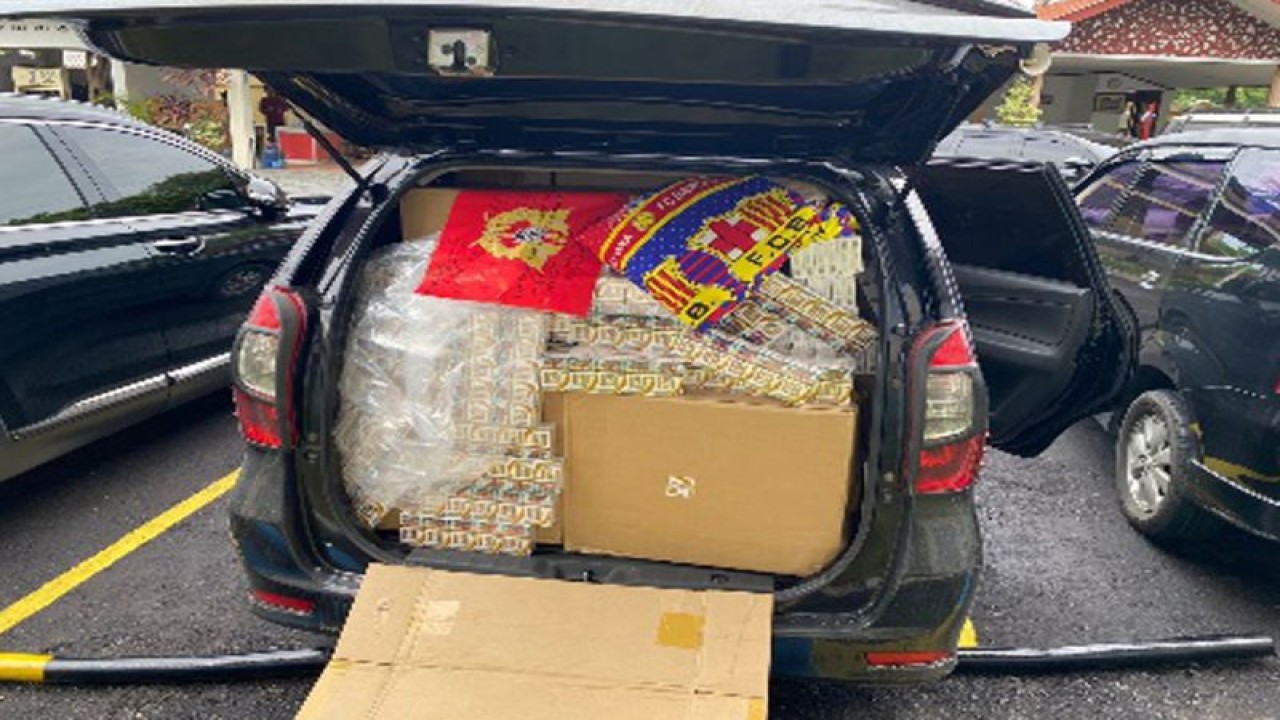 Barang bukti rokok ilegal di Kantor Wilayah DJBC Aceh. ANTARA/HO-Humas Bea Cukai Aceh.