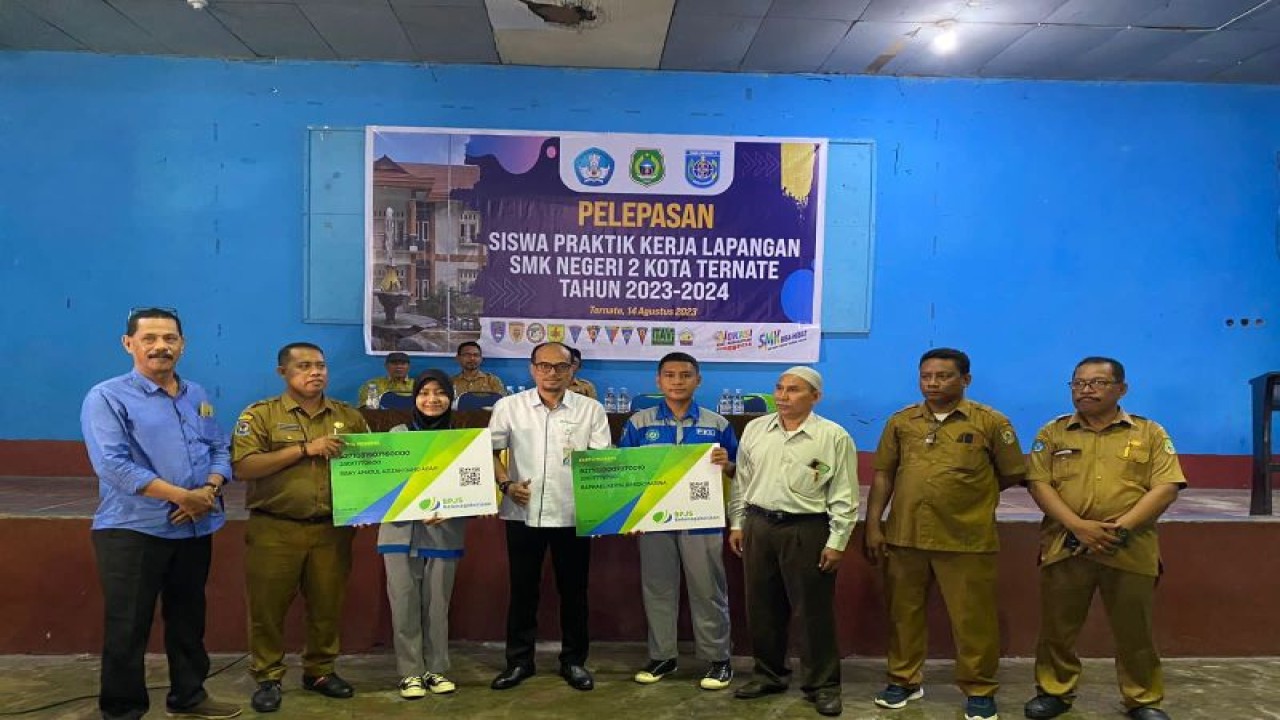 BPJS-K Cabang Terdatar nyatakan, siswa maupun mahasiswa yang melaksanakan program praktik kerja atau magang juga bisa menjadi peserta BPJS Ketenagakerjaan, Jumat (29/9/2023). ANTARA/HO- Humas BPJS-K Ternate