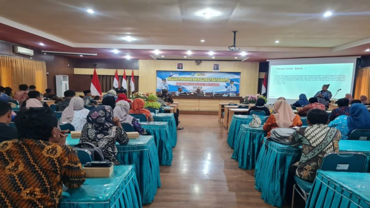 Sosialisasi program pembangunan jamban di Aula Pemkab Situbondo, Jawa Timur. Kamis (7/9/2023) ANTARA/Novi Husdinariyanto