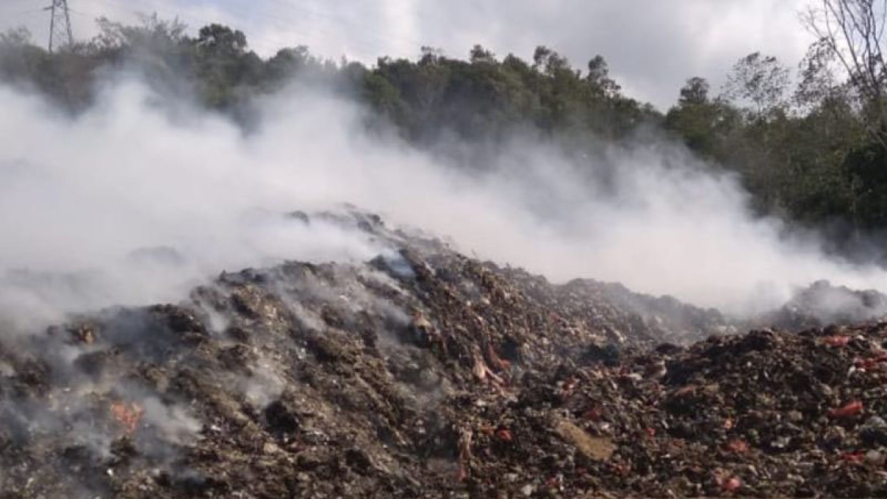 Lokasi TPA di Belitung yang terbakar (ANTARA/Kasmono-Apriliansyah)