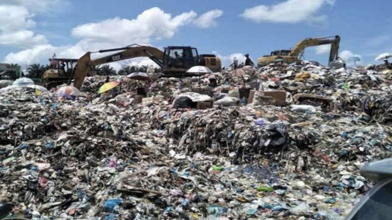 Kondisi sampah di TPA Muara Fajar Pekanbaru. (ANTARA/HO-Pemko Pekanbaru)
