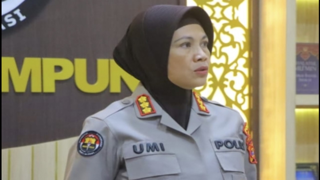 Kabid Humas Polda Lampung Kombes Pol Umi Fadilah Astutik, dalam keterangan yang diterima di Bandarlampung, Sabtu. (ANTARA/HO)