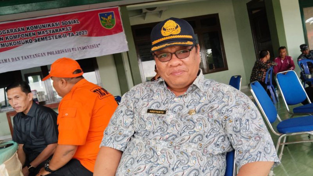 Sekretaris Daerah Kabupaten Mukomuko Abdiyanto, Kamis (21/9/2023) ANTARA/Ferri.