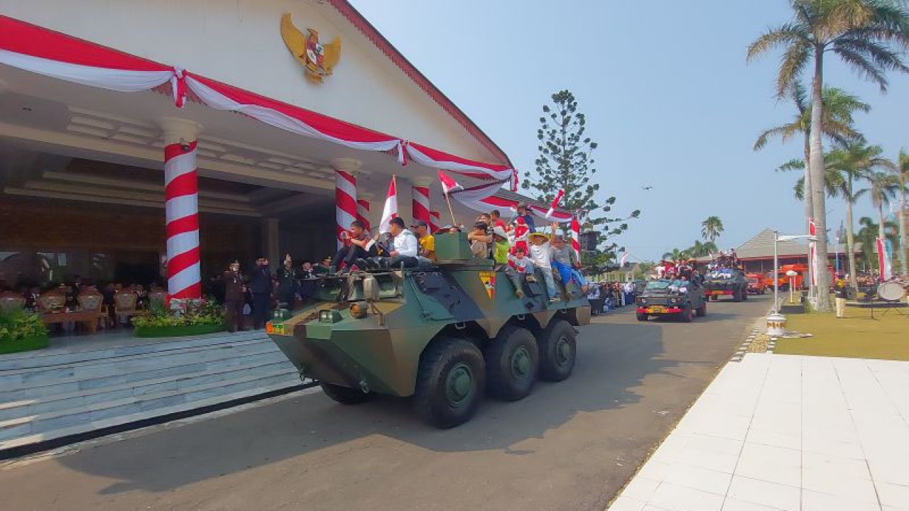 Perayaan HUT TNI di Provinsi Bengkulu, Bengkulu, Kamis. (4/10/2023) (ANTARA/Boyke Ledy Watra)
