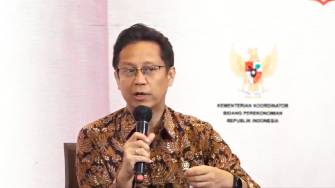 Tangkap layar - Menteri Kesehatan (Menkes) RI Budi Gunadi Sadikin dalam Rapat Koordinasi Nasional Penanganan COVID-19 dan Pemulihan Ekonomi Nasional (PC PEN) di Jakarta, Kamis (26/1/2023). (ANTARA/Indra Arief)