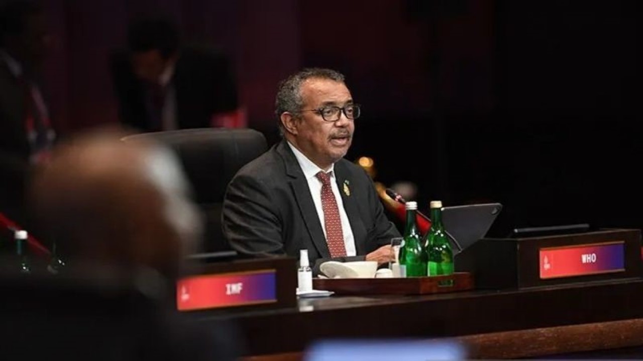 Direktur Jenderal WHO Tedros Adhanom Ghebreyesus. ANTARA FOTO/Aditya Pradana Putra/nym/aa.