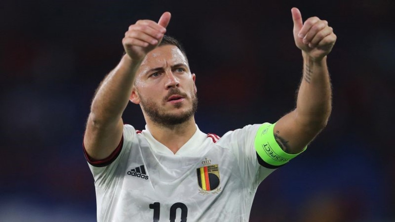 Eden Hazard. (Photo by Geoff Caddick / AFP) (AFP/GEOFF CADDICK)