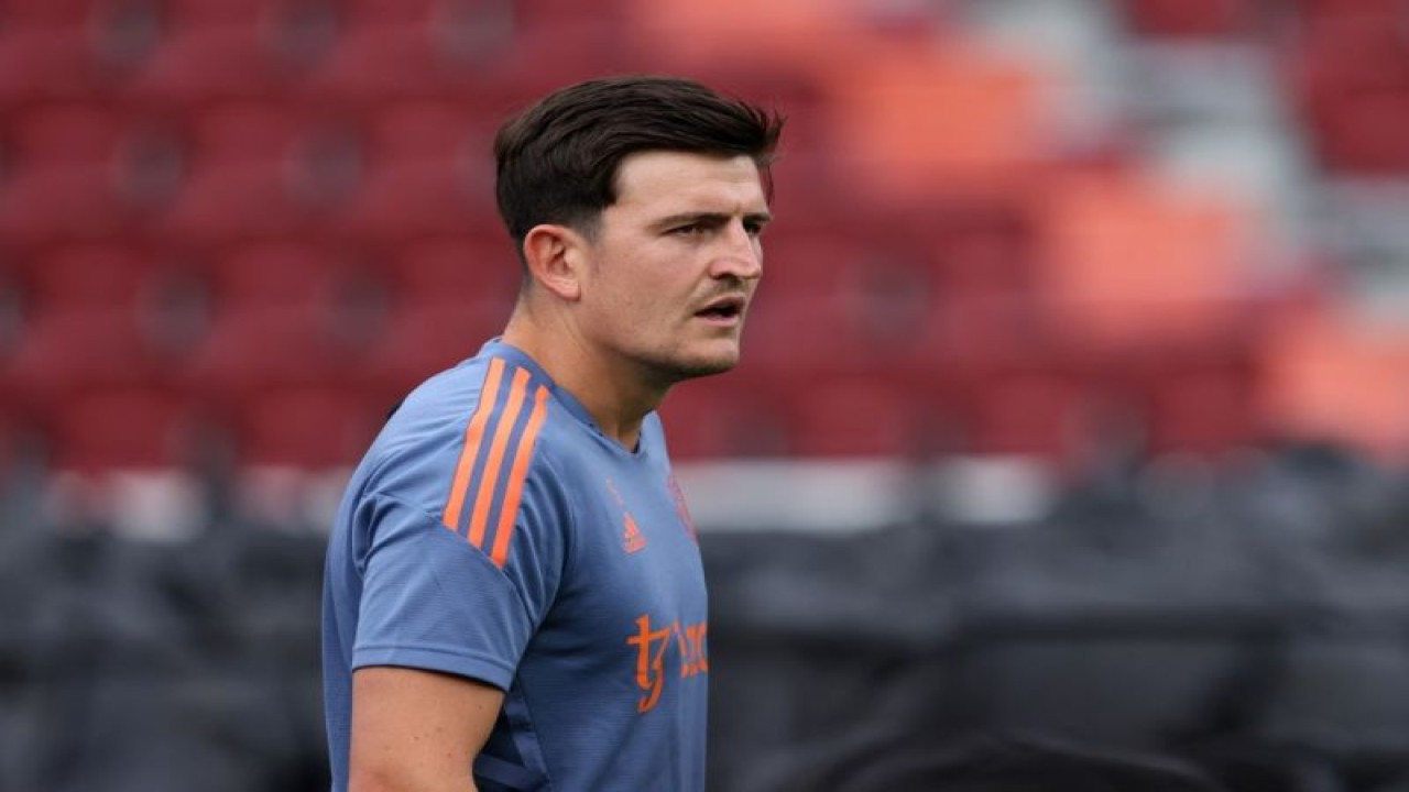 Foto arsip - Pemain belakang Manchester United Harry Maguire. (ANTARA/AFP/JACK TAYLOR)