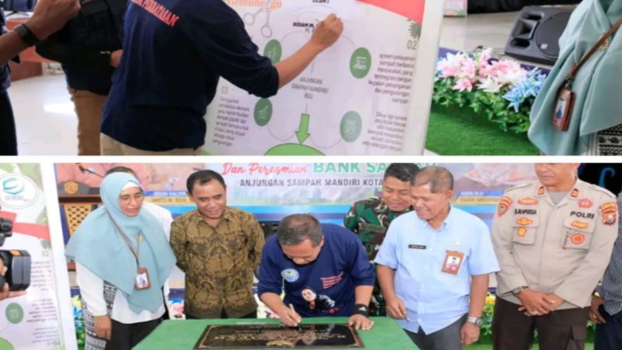 Halteng luncurkan bank sampah Gemune Go dalam Bahasa Sawai/Weda artinya tempat sampah sistem pelayanan sampah berbasis masyarakat dalam menjaga kelestarian alam. ANTARA/Abdul Fatah