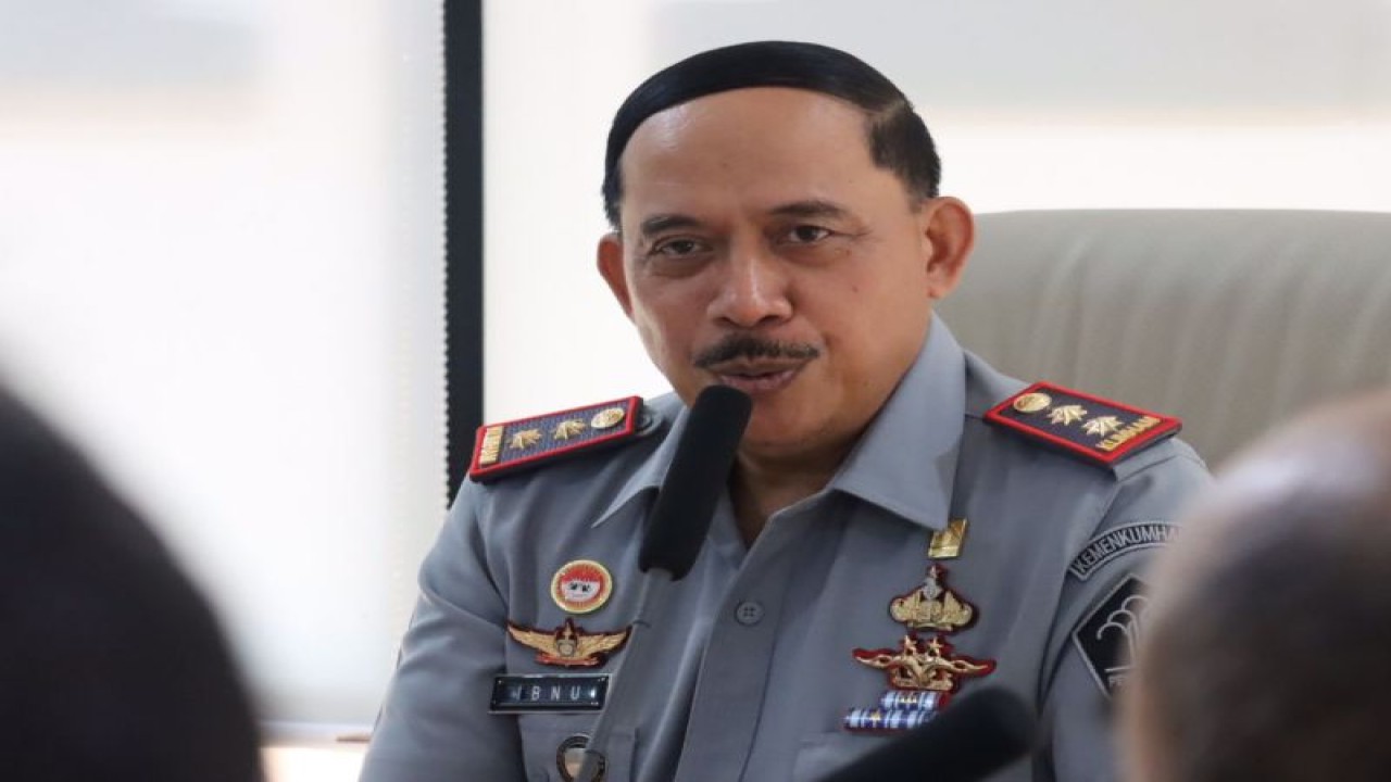 Kepala Kantor Wilayah (Kanwil) Kemenkumham DKI Jakarta Ibnu Chuldun saat menerima kunjungan Badan Pemeriksa Keuangan (BPK) di Kantor Kanwil Kemenkumham DKI Jakarta, Jakarta Timur, Senin (2/10/2023). ANTARA/HO-Kanwil Kemenkumham DKI Jakarta