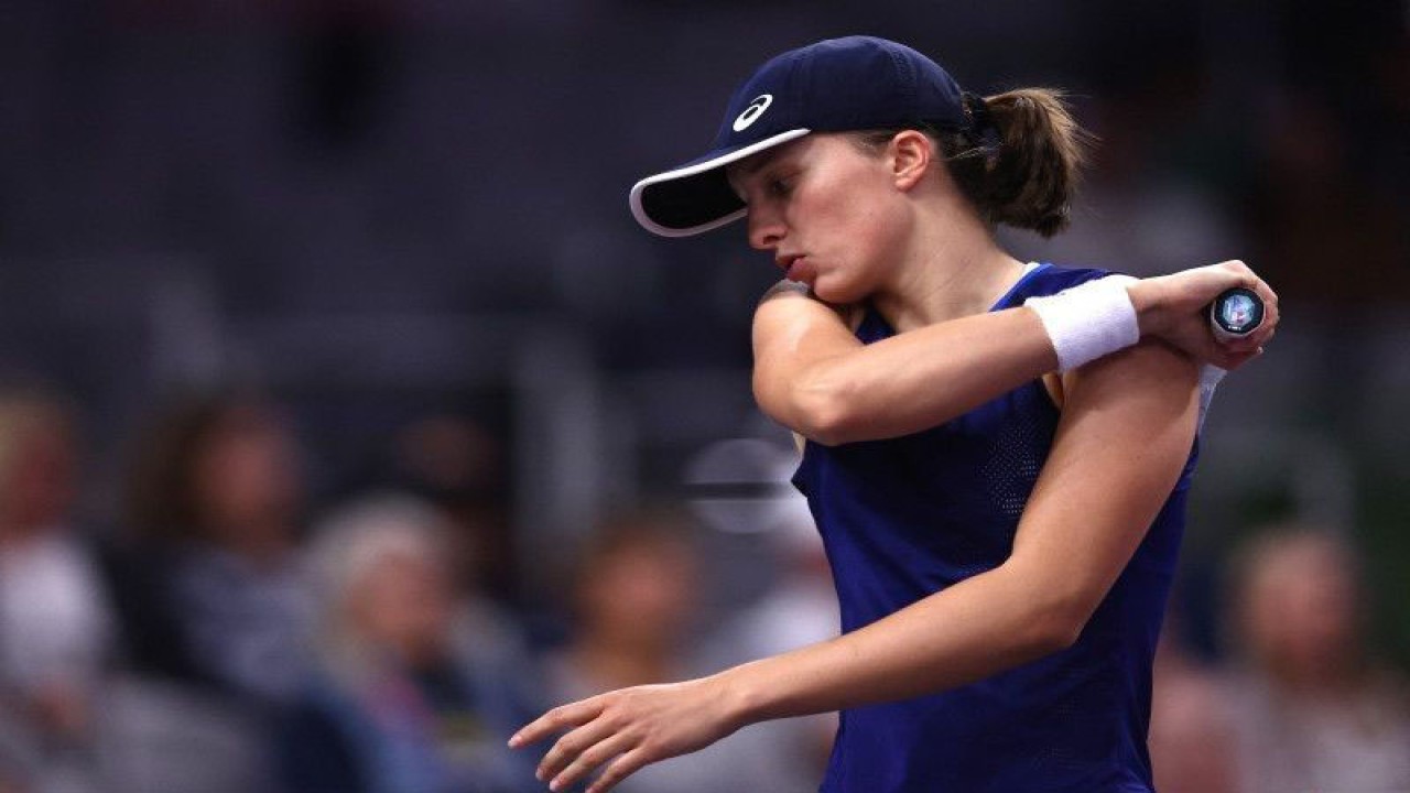 Petenis Polandia Iga Swiatek. (ANTARA/Getty Images via AFP/KATELYN MULCAHY/pri.)