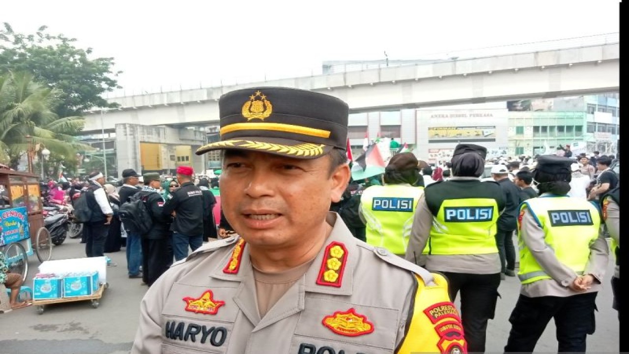 Kapolrestabes Palembang Kombes Pol Harryo Sugihhartono. (ANTARA/ M Imam Pramana)