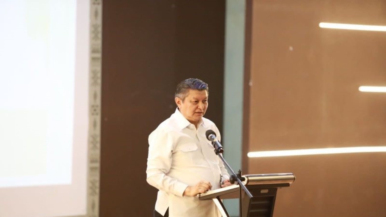 Kepala Badan Nasional Penanggulangan Terorisme Republik Indonesia (BNPT RI) Komjen. Pol. Rycko Amelza Dahniel di Auditorium Fakultas Ilmu Pengetahuan Budaya (FIB) Universitas Indonesia (UI), Depok, Rabu (4/10/2023). (ANTARA/HO-BNPT RI)