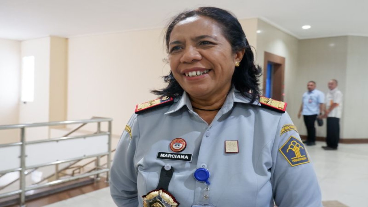Kepala Kantor Wilayah Kemenkumham NTT Marciana Dominika Jone. ANTARA/Fransiska Mariana Nuka.
