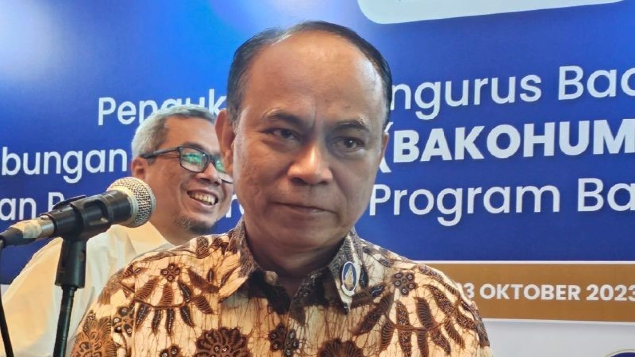 Menteri Komunikasi dan Informatika Budi Arie Setiadi di Jakarta, Senin (23/10/2023). (ANTARA/Livia Kristianti)