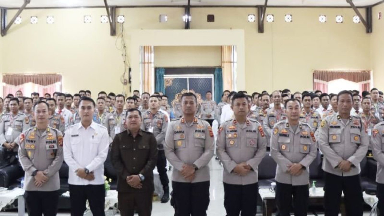 Polres Musi Rawas di Sumatera Selatan menggelar pelatihan Operasi Mantap Brata meningkatkan pengetahuan dan kemampuan polisi. ANTARA/Polres Musi Rawas