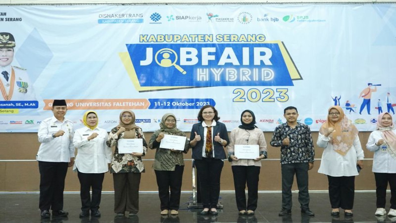 Pemerintah Kabupaten (Pemkab) Serang menggelar Job Fair dalam rangkaian hari ulang tahun (HUT) Kabupaten Serang ke-497 di Kampus Universitas Faletehan, Kecamatan Kramatwatu, Kabupaten Serang, Rabu (11/10).  (Dokumen Pemkab Serang)