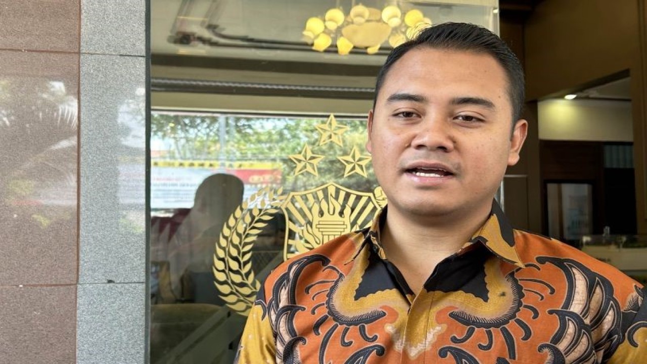 Kasat Reskrim Polres Malang AKP Wahyu Rizki Saputro pada saaat memberikan keterangan kepada media di Mapolres Malang, Kepanjen, Kabupaten Malang, Jawa Timur, Jumat (20/10/2023). ANTARA/Vicki Febrianto.
