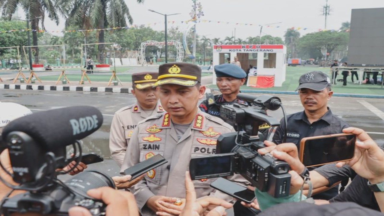 Kapolres Metro Tangerang Kota Kombes Pol Zain Dwi Nugroho saat di wawancara kaitan kesiapan pemilu 2024 beberapa waktu lalu. ANTARA/HO-Polres
