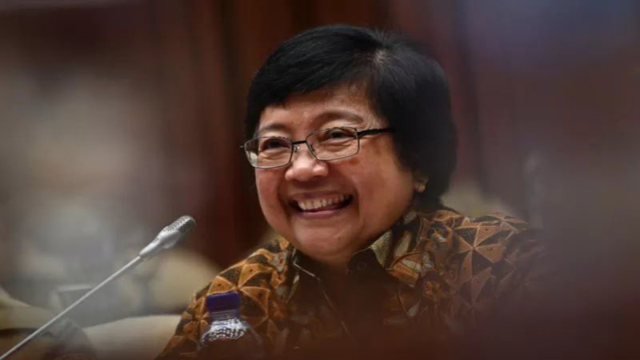 Menteri Lingkungan Hidup dan Kehutanan Siti Nurbaya Bakar. ANTARA FOTO/Sigid Kurniawan/ama.