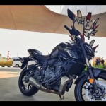 Tampilan Yamaha MT07 yang diproduksi secara lokal untuk kebutuhan ekspor ke Eropa. (ANTARA/Chairul Rohman)-1696565556