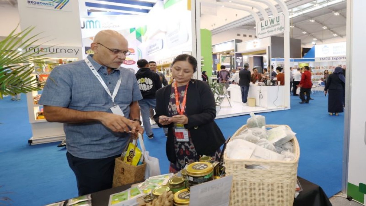 Pameran dagang tahunan Trade Expo Indonesia (TEI) digelar di Indonesia Convention Exhibition (ICE) BSD, Tangerang pada 18-22 Oktober 2023. ANTARA/HO-SETC