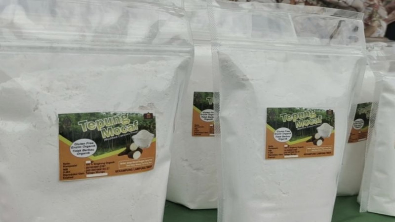 Ilustrasi - Produk modifikasi singkong berupa tepung mocaf yang dimenangkan oleh KWT di Kabupaten Lampung Timur. ANTARA/Ruth Intan Sozometa Kanafi.