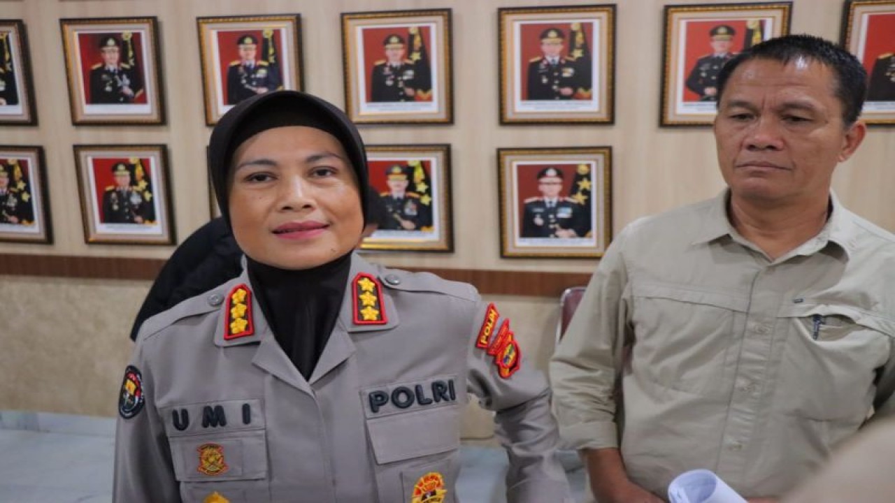 Kabid Humas Polda Lampung Kombes Pol Umi Fadilah Astutik di Mapolda Lampung. (ANTARA/HO-Polda Lampung)