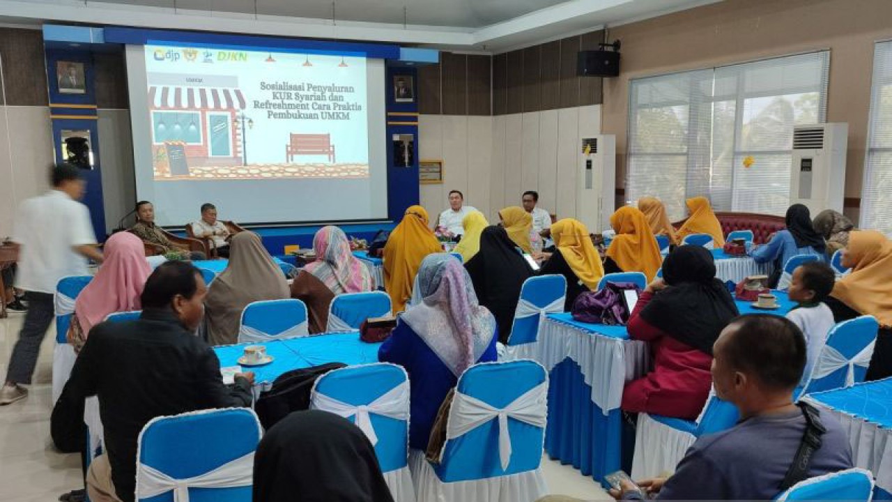 DJPb Kota Bengkulu melakukan pelatihan terhadap pelaku UMKM di Bengkulu. ANTARA/Anggi Mayasari