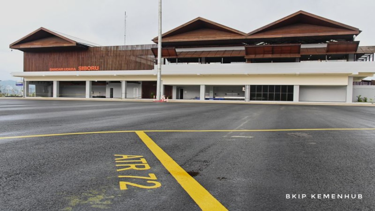 Suasana Bandara Siboru, Kabupaten Fakfak, Papua Barat. ANTARA/HO-BKIP Kemenhub