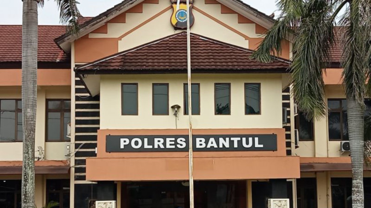 Markas Kepolisian Resor Bantul, Daerah Istimewa Yogyakarta. (ANTARA/Hery Sidik)