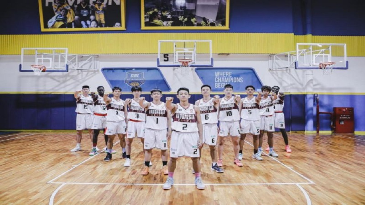 Timnas Basket Muda Indonesia atau Indonesia Elite. ANTARA/HO-Perbasi
