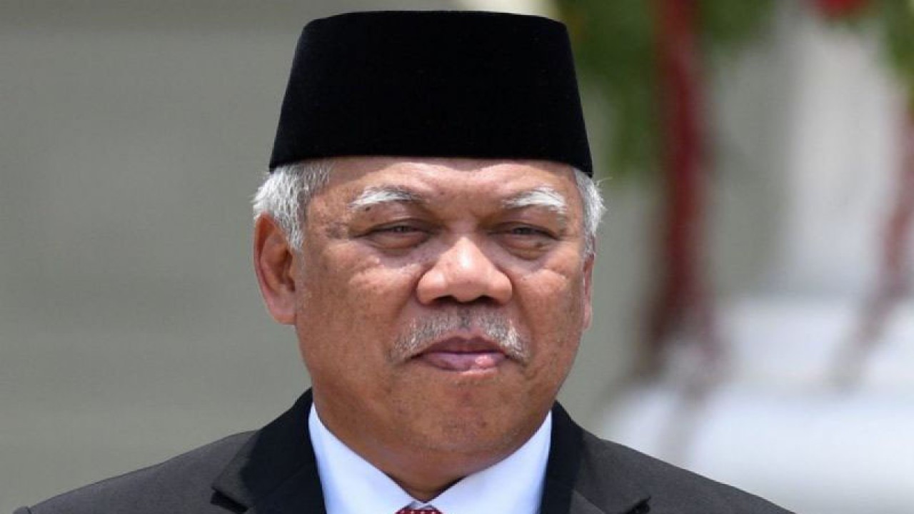 Menteri Pekerjaan Umum dan Perumahan Rakyat (PUPR) Basuki Hadimuljono. ANTARA FOTO/Wahyu Putro A/foc/pri.